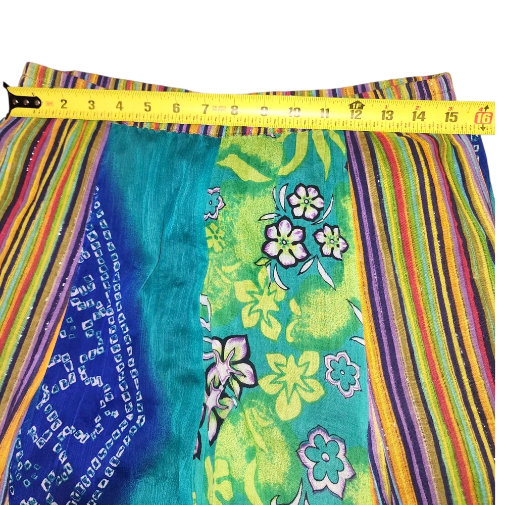 Soft Surroundings Multi-Print Color Fully Lined Maxi Skirt | Size Medium - Picture 6 of 12